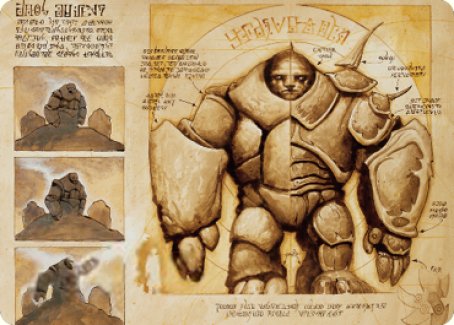 Precursor Golem Art Card [The Brothers' War Art Series] | Spectrum Games