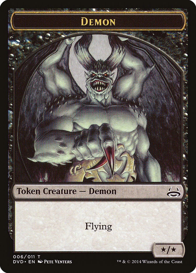 Demon Token (Divine vs. Demonic) [Duel Decks Anthology Tokens] | Spectrum Games