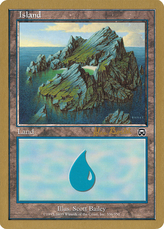 Island (ab336) (Alex Borteh) [World Championship Decks 2001] | Spectrum Games