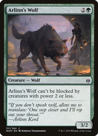 Arlinn's Wolf [War of the Spark] | Spectrum Games