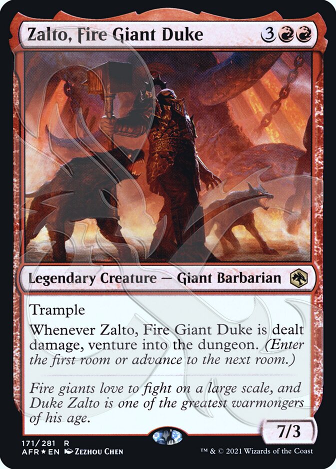 Zalto, Fire Giant Duke (Ampersand Promo) [Dungeons & Dragons: Adventures in the Forgotten Realms Promos] | Spectrum Games