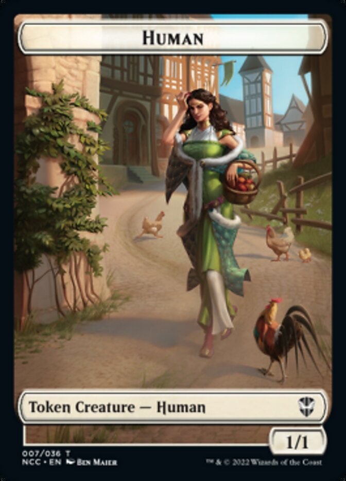 Eldrazi Spawn // Human Double-sided Token [Streets of New Capenna Commander Tokens] | Spectrum Games
