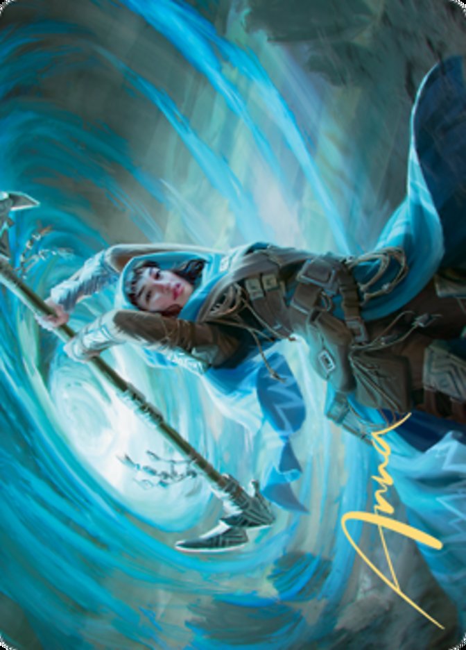 Sea Gate Stormcaller Art Card (Gold-Stamped Signature) [Zendikar Rising Art Series] | Spectrum Games