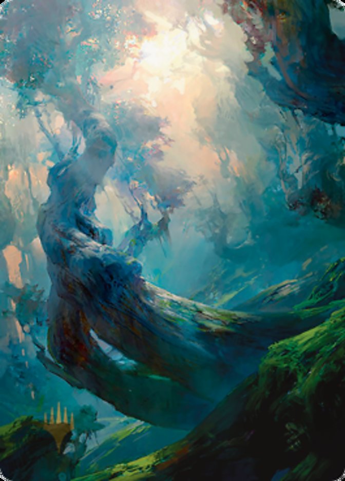 Forest 3 Art Card (Gold-Stamped Signature) [Zendikar Rising Art Series] | Spectrum Games