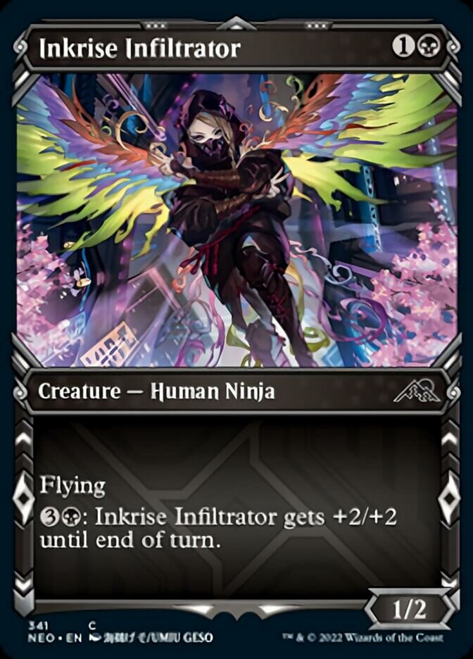 Inkrise Infiltrator (Showcase Ninja) [Kamigawa: Neon Dynasty] | Spectrum Games
