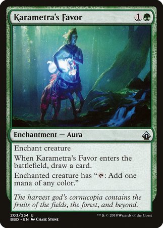 Karametra's Favor [Battlebond] | Spectrum Games