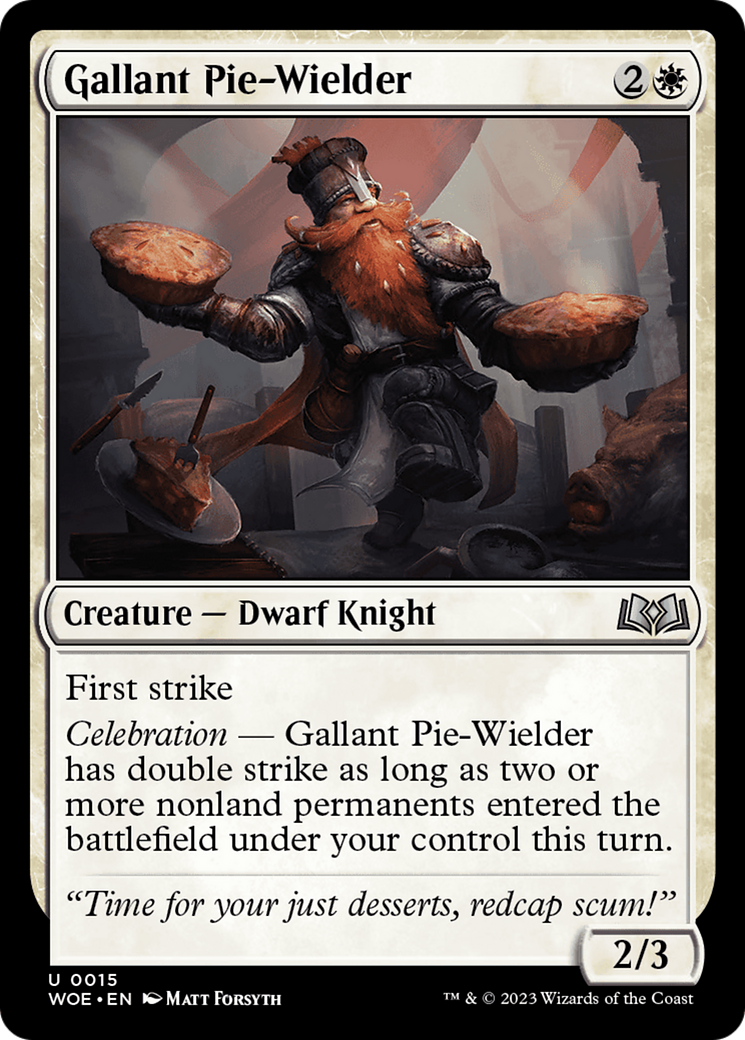 Gallant Pie-Wielder [Wilds of Eldraine] | Spectrum Games