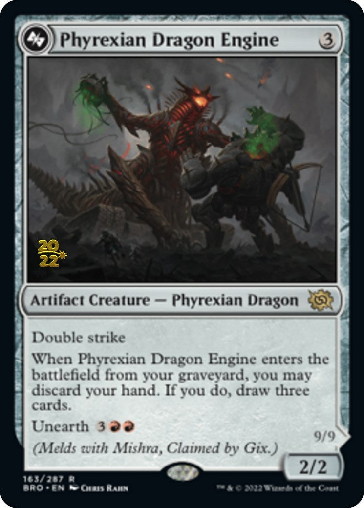 Phyrexian Dragon Engine [The Brothers' War: Prerelease Promos] | Spectrum Games