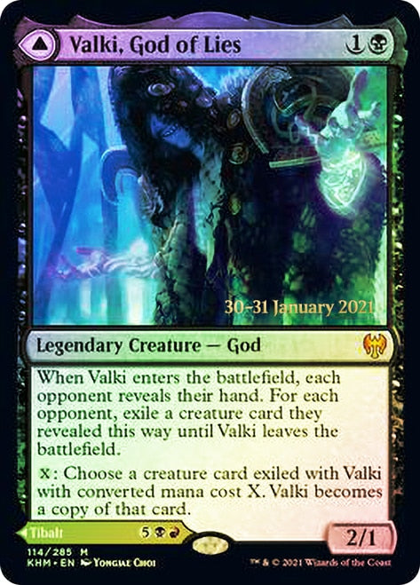 Valki, God of Lies // Tibalt, Cosmic Impostor  [Kaldheim Prerelease Promos] | Spectrum Games