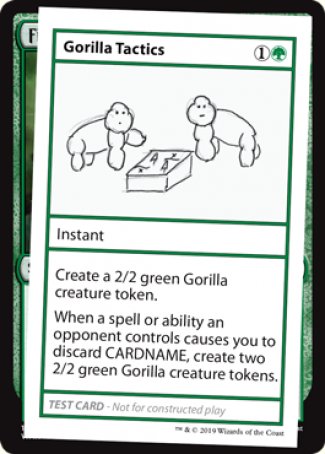 Gorilla Tactics (2021 Edition) [Mystery Booster Playtest Cards] | Spectrum Games