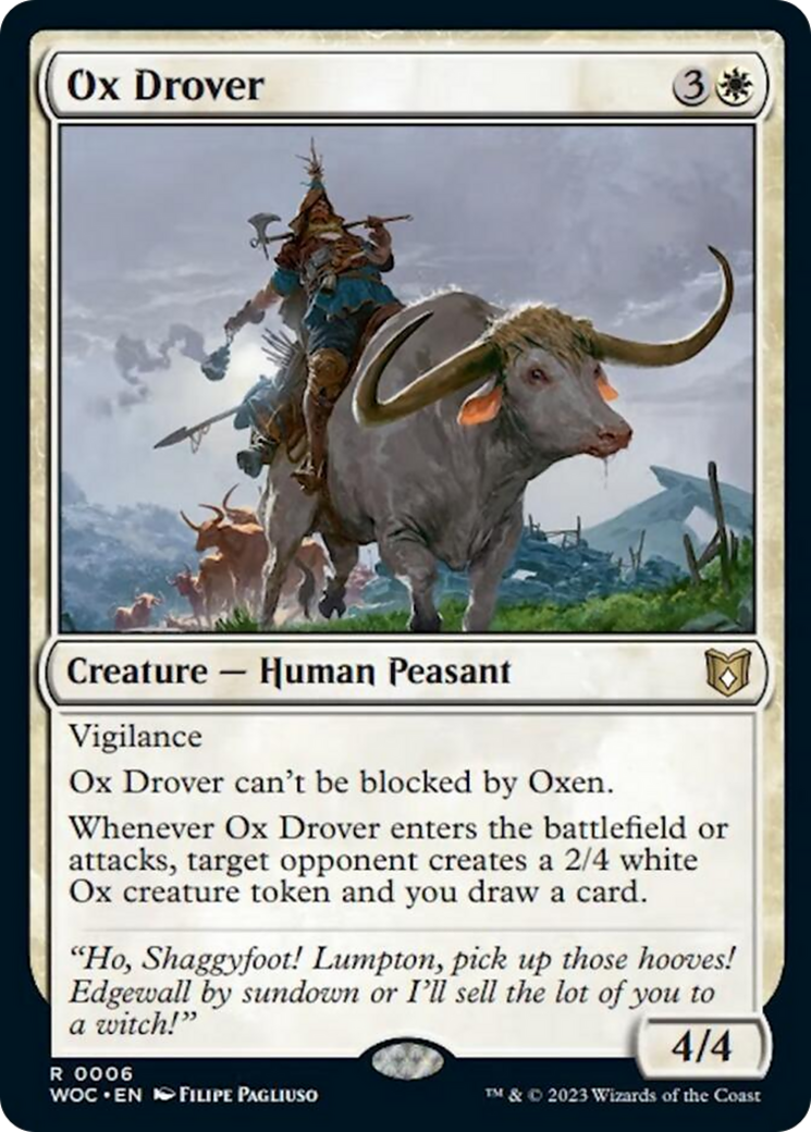 Ox Drover [Wilds of Eldraine Commander] | Spectrum Games