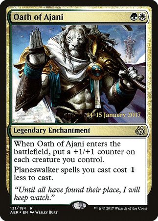 Oath of Ajani [Aether Revolt Promos] | Spectrum Games