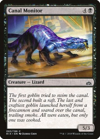 Canal Monitor [Rivals of Ixalan] | Spectrum Games