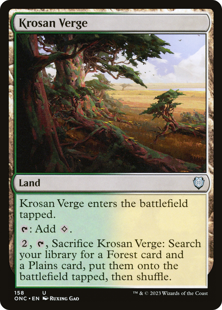 Krosan Verge [Phyrexia: All Will Be One Commander] | Spectrum Games
