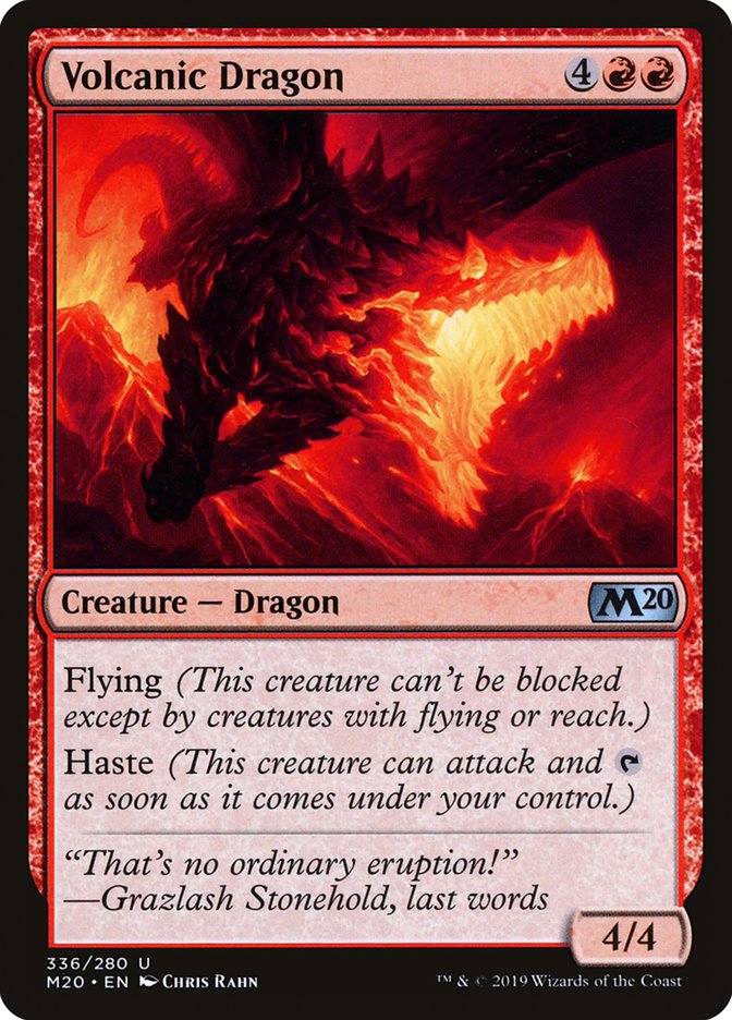 Volcanic Dragon [Core Set 2020] | Spectrum Games