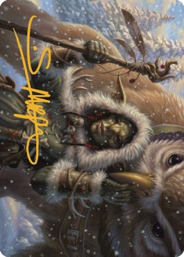 Owlbear Shepherd Art Card (Gold-Stamped Signature) [Commander Legends: Battle for Baldur's Gate Art Series] | Spectrum Games