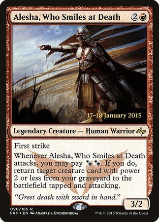 Alesha, Who Smiles at Death [Fate Reforged Promos] | Spectrum Games