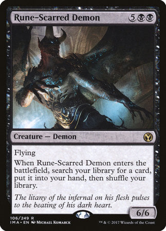 Rune-Scarred Demon [Iconic Masters] | Spectrum Games