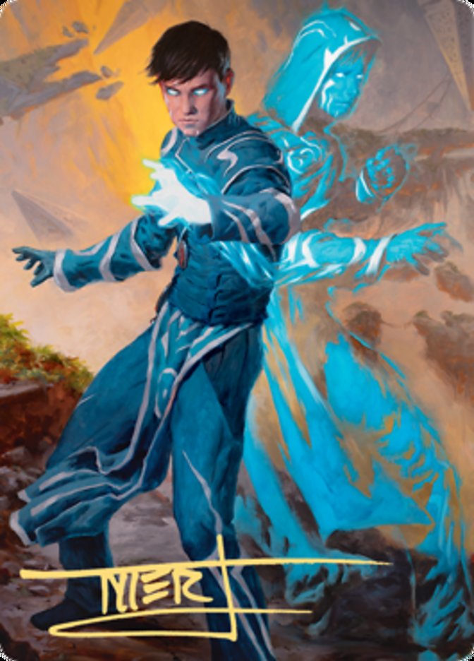 Jace, Mirror Mage 1 Art Card (Gold-Stamped Signature) [Zendikar Rising Art Series] | Spectrum Games