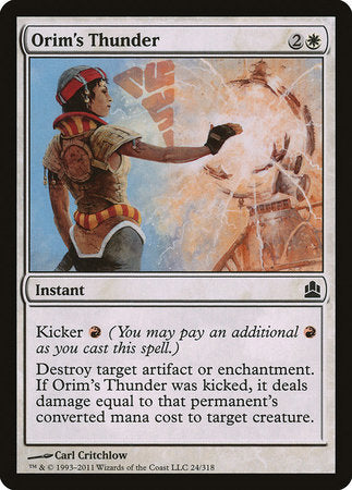 Orim's Thunder [Commander 2011] | Spectrum Games