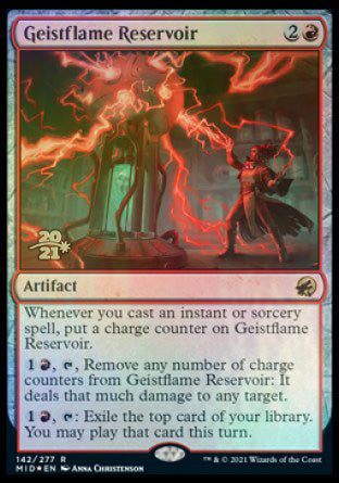 Geistflame Reservoir [Innistrad: Midnight Hunt Prerelease Promos] | Spectrum Games