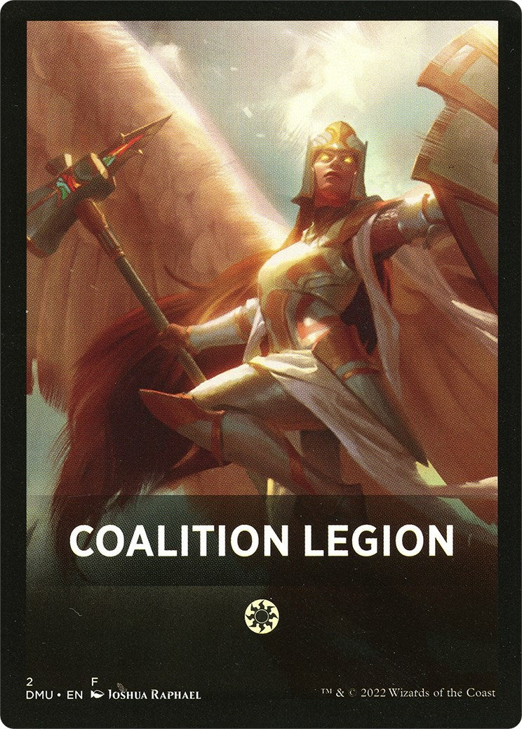 Coalition Legion Theme Card [Dominaria United Tokens] | Spectrum Games