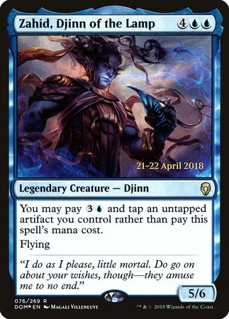 Zahid, Djinn of the Lamp [Dominaria Promos] | Spectrum Games