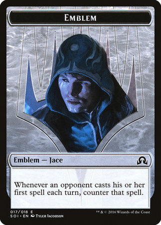 Emblem - Jace, Unraveler of Secrets [Shadows over Innistrad Tokens] | Spectrum Games