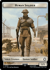Food (0013) // Human Soldier Double-Sided Token [Fallout Tokens] | Spectrum Games
