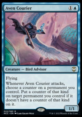 Aven Courier (Promo Pack) [Streets of New Capenna Commander Promos] | Spectrum Games