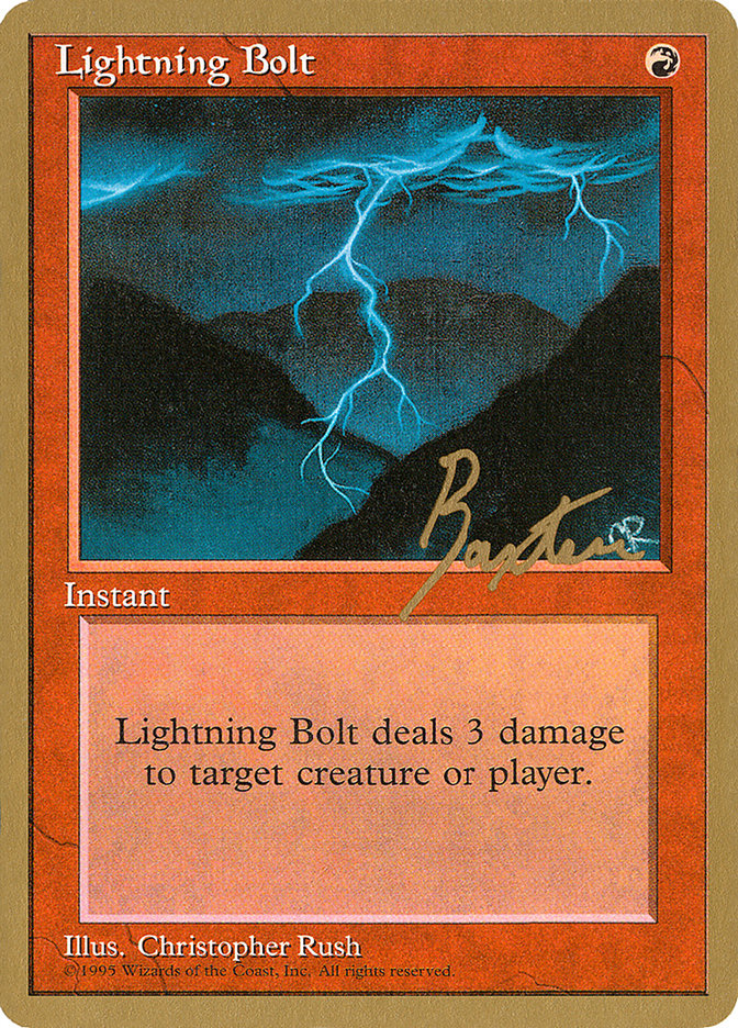 Lightning Bolt (George Baxter) [Pro Tour Collector Set] | Spectrum Games