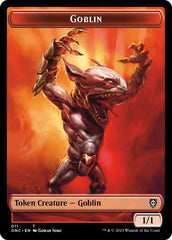 Rebel // Goblin Double-Sided Token [Phyrexia: All Will Be One Commander Tokens] | Spectrum Games