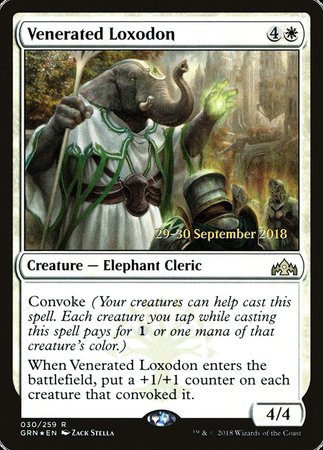 Venerated Loxodon [Guilds of Ravnica Promos] | Spectrum Games