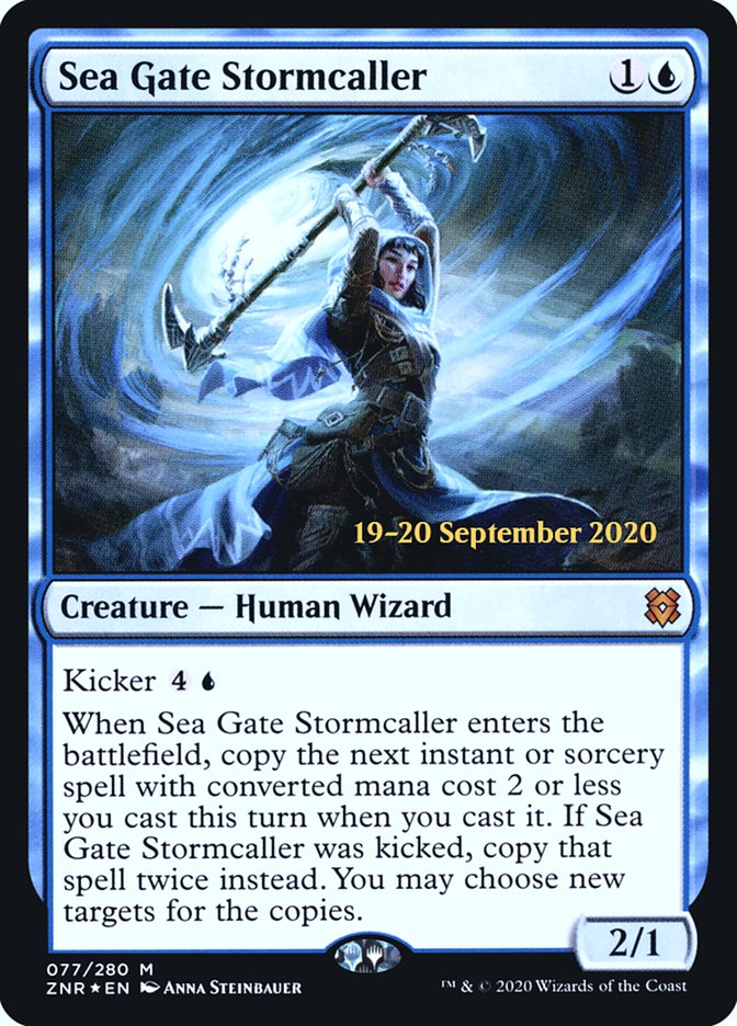 Sea Gate Stormcaller  [Zendikar Rising Prerelease Promos] | Spectrum Games