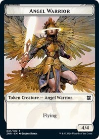 Angel Warrior // Copy Double-sided Token [Zendikar Rising Tokens] | Spectrum Games