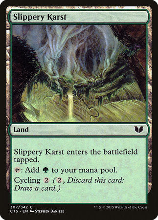 Slippery Karst [Commander 2015] | Spectrum Games