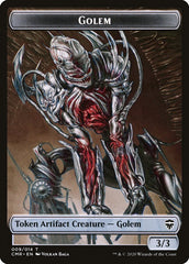 Golem // Rock Token [Commander Legends Tokens] | Spectrum Games