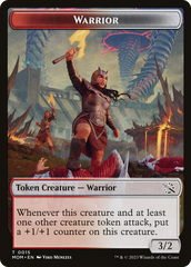 Warrior // Thopter Double-Sided Token [March of the Machine Tokens] | Spectrum Games