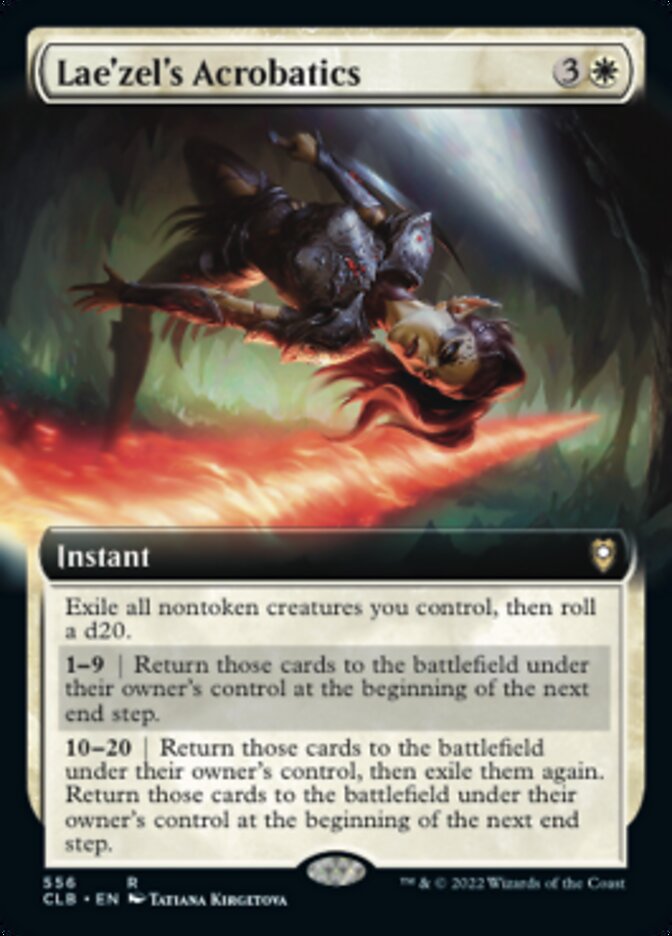 Lae'zel's Acrobatics (Extended Art) [Commander Legends: Battle for Baldur's Gate] | Spectrum Games