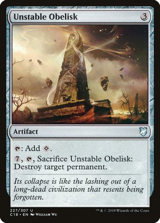 Unstable Obelisk [Commander 2018] | Spectrum Games