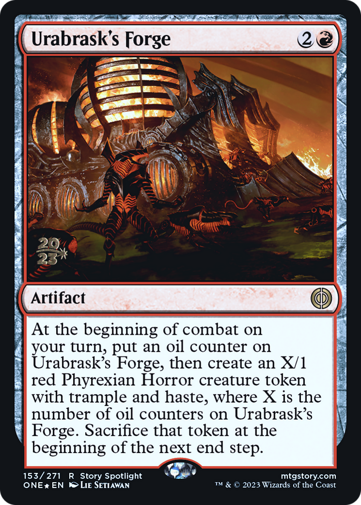 Urabrask's Forge [Phyrexia: All Will Be One Prerelease Promos] | Spectrum Games