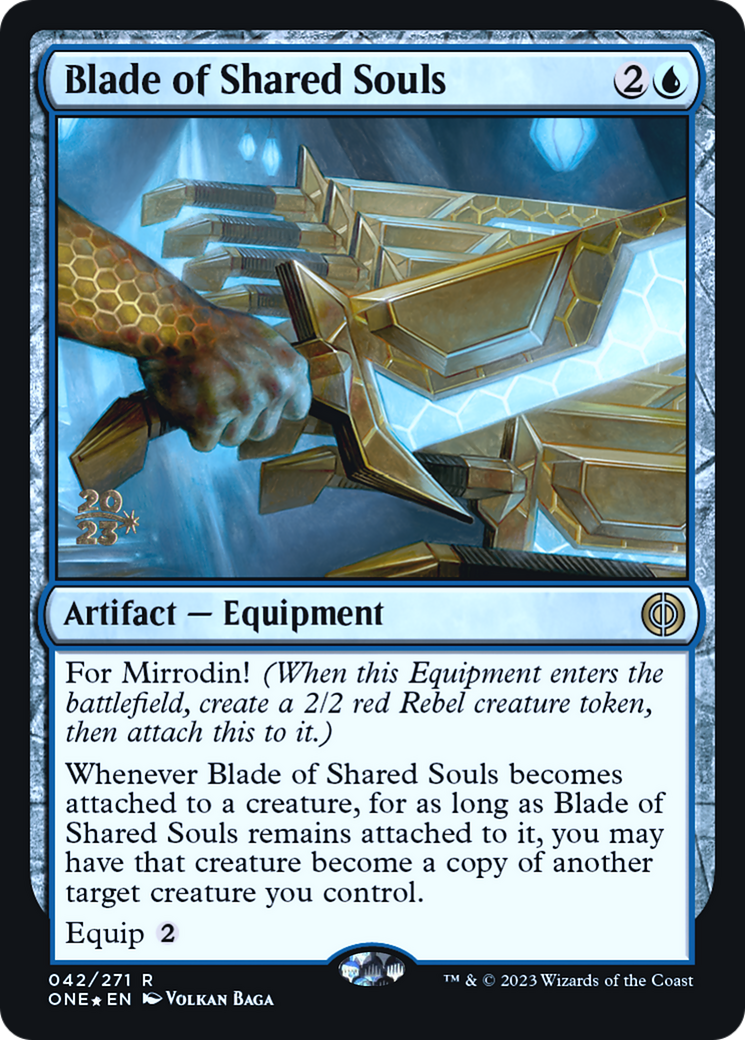 Blade of Shared Souls [Phyrexia: All Will Be One Prerelease Promos] | Spectrum Games