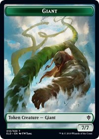 Giant // Food (17) Double-sided Token [Throne of Eldraine Tokens] | Spectrum Games