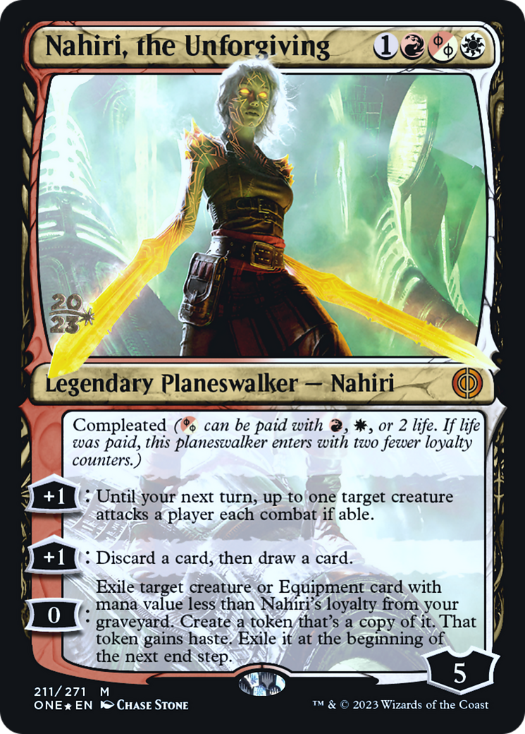 Nahiri, the Unforgiving [Phyrexia: All Will Be One Prerelease Promos] | Spectrum Games