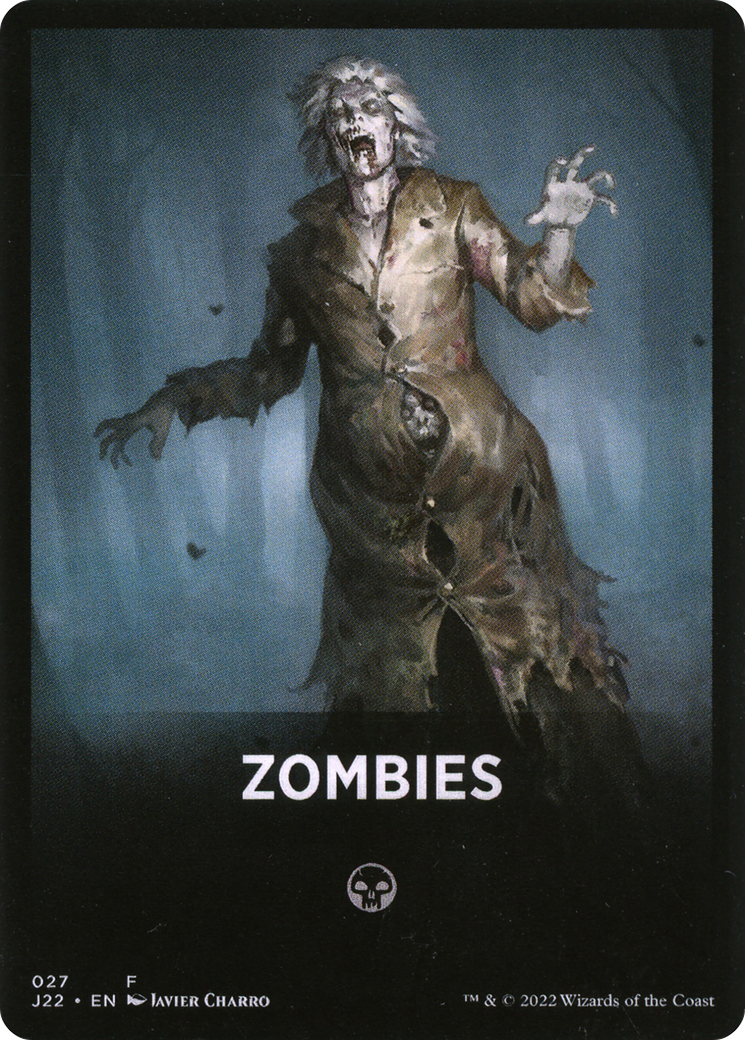 Zombies Theme Card [Jumpstart 2022 Front Cards] | Spectrum Games