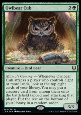 Owlbear Cub [Commander Legends: Battle for Baldur's Gate] | Spectrum Games