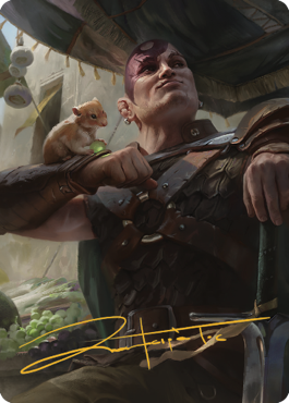 Minsc & Boo, Timeless Heroes Art Card (38) (Gold-Stamped Signature) [Commander Legends: Battle for Baldur's Gate Art Series] | Spectrum Games