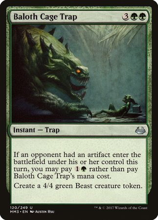Baloth Cage Trap [Modern Masters 2017] | Spectrum Games