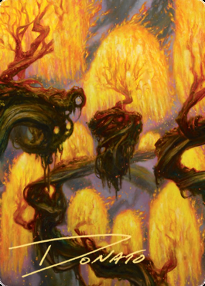 Grove of the Burnwillows Art Card (Gold-Stamped Signature) [Zendikar Rising Art Series] | Spectrum Games