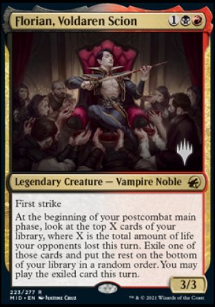 Florian, Voldaren Scion (Promo Pack) [Innistrad: Midnight Hunt Promos] | Spectrum Games